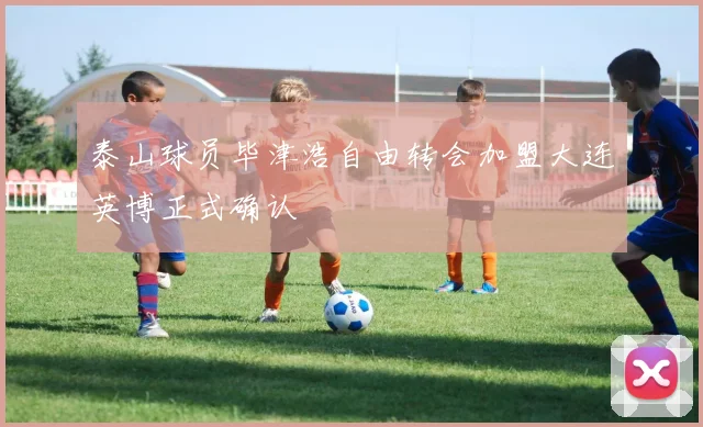 泰山球员毕津浩自由转会加盟大连英博正式确认